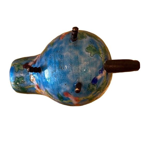 Antique Cloisonné Spoon Scoop Jade handle - Picture 4 of 6